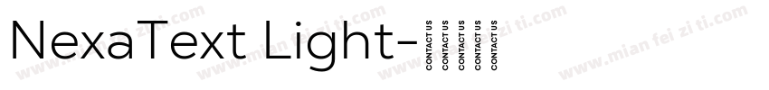 NexaText Light字体转换